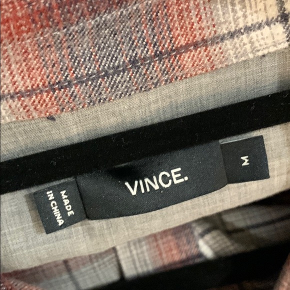 Mens Vince button down flannel - Picture 3 of 4